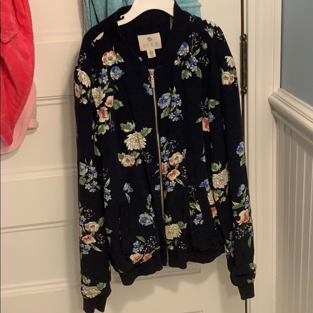 Lila Rose Floral Bomber Jacket